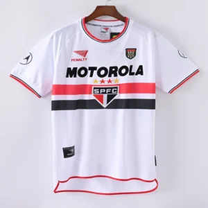 1587bc (107) Retro 2000 Sao Paulo Home Jersey