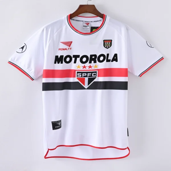 1587bc (107) Retro 2000 Sao Paulo Home Jersey