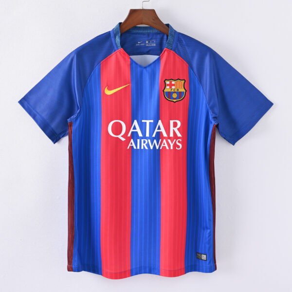 1587bc (133) Retro 2016-2017 Barcelona Home Jersey