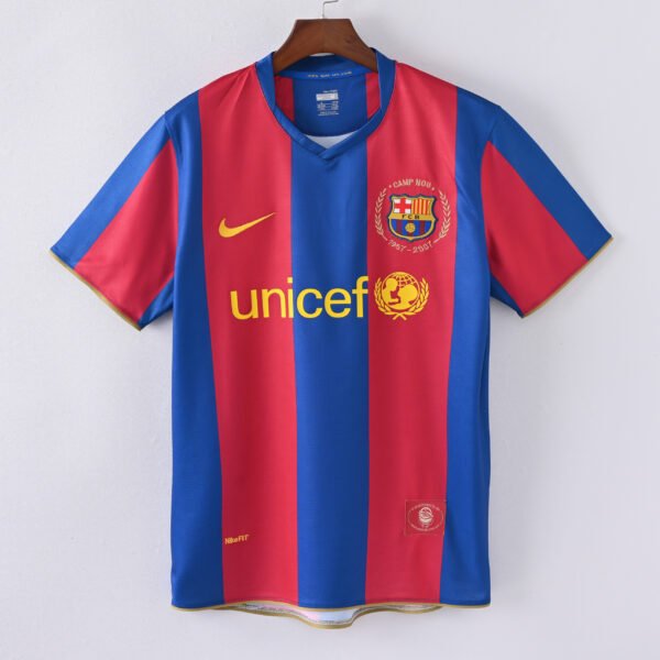 1587bc (135) Retro 2007-2008 Barcelona Home Jersey