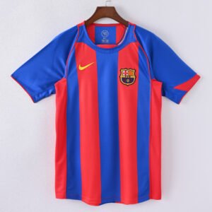 1587bc (139) Retro 2004-2005 Barcelona Home Jersey