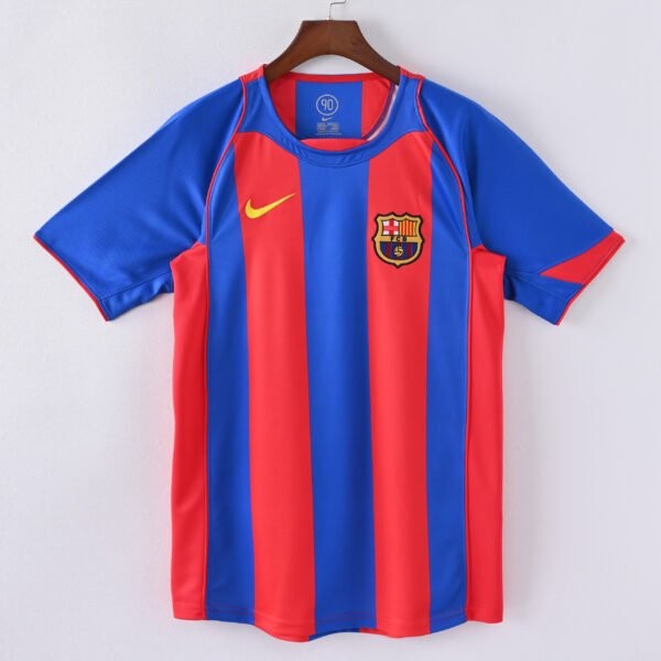 1587bc (139) Retro 2004-2005 Barcelona Home Jersey