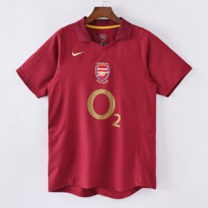 1587bc (145) Retro 2005-2006 Arsenal Home Jersey