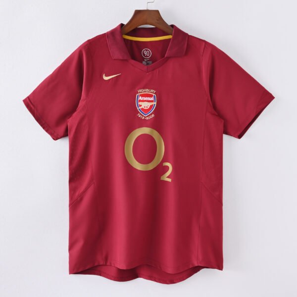 1587bc (145) Retro 2005-2006 Arsenal Home Jersey