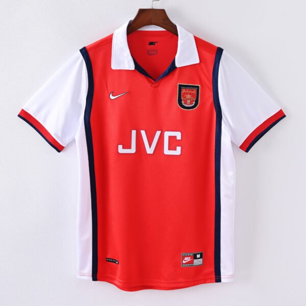 1587bc (161) Retro 1998-1999 Arsenal Home Jersey