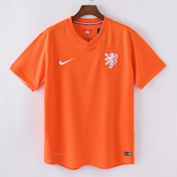 1587bc (175) Retro 2014 Netherlands Home Jersey