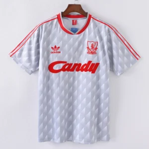 1587bc (183) Retro 1989-1991 Liverpool Away Jersey