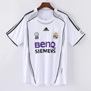 1587bc (202) Retro 2006-2007 Real Madrid Home Jersey