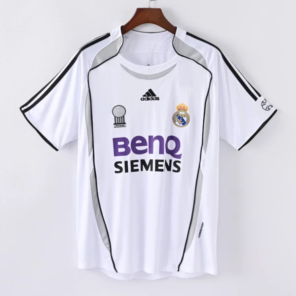 1587bc (202) Retro 2006-2007 Real Madrid Home Jersey