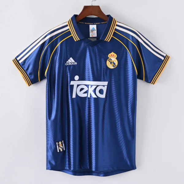 1587bc (209) Retro 1998-2000 Real Madrid Away Jersey