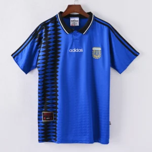 1587bc (215) Retro 1994 Argentina Away Jersey