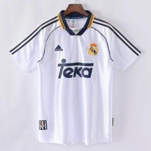 1587bc (23) Retro 1999-2000 Real Madrid Home Jersey