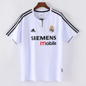 1587bc (233) Retro 2003-2004 Real Madrid Home Jersey