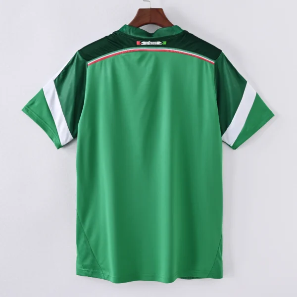 1587bc (248) Retro 2014 World Cup Mexico Home Jersey