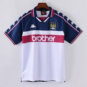 1587bc (253) Retro 1997-1998 Manchester City Away Jersey