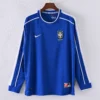 Retro Long Sleeve 1998 Brazil Away Jersey