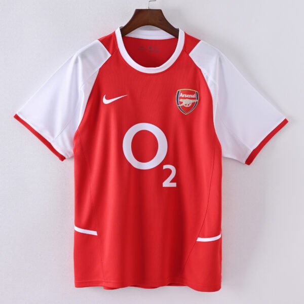1587bc (273) Retro 2002-2003 Arsenal Home Jersey