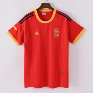 1587bc (289) Retro 2002 Spain Home Jersey