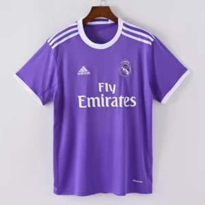 1587bc (293) Retro 2016-2017 Real Madrid Away Jersey