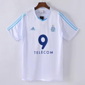 1587bc (32) Retro 2002-2003 Marseille Home Jersey