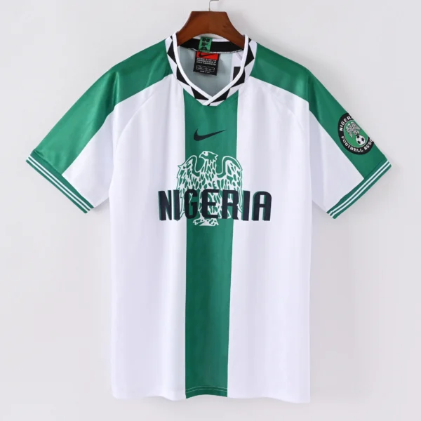 1587bc (334) Retro 1996 Nigeria Away Jersey
