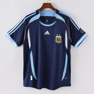 1587bc (336) Retro 2006 World Cup Argentina Away Jersey