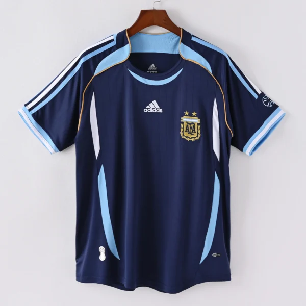 1587bc (336) Retro 2006 World Cup Argentina Away Jersey