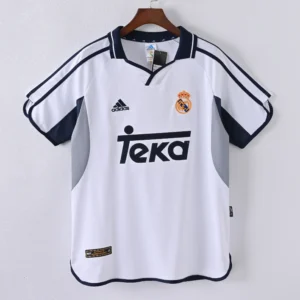 1587bc (34) Retro 2001-2002 Real Madrid Home Jersey