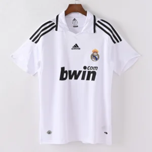 1587bc (359) Retro 2008-2009 Real Madrid Home Jersey