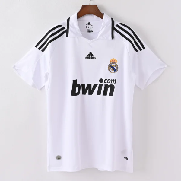 1587bc (359) Retro 2008-2009 Real Madrid Home Jersey