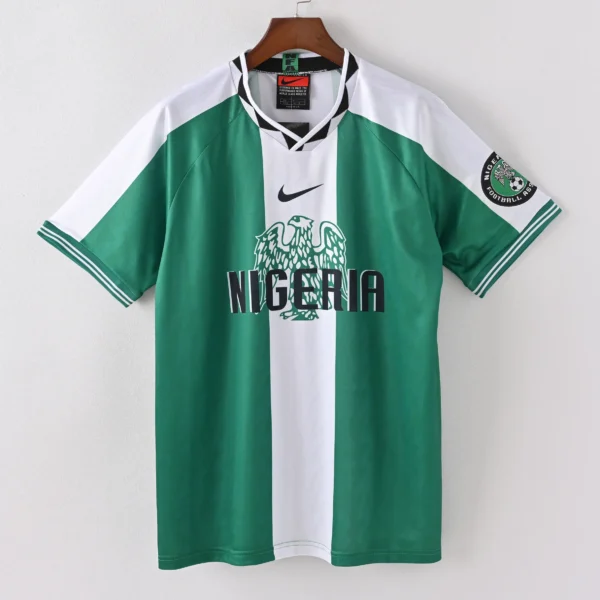 1587bc (372) Retro 1996 Nigeria Home Jersey