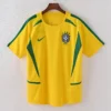 1587bc (386) Retro 2002 Brazil Home Jersey