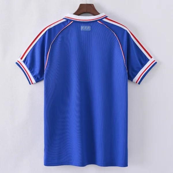 1587bc (4) Retro 1998 France Home Jersey