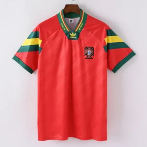 1587bc (417) Retro 1992 Portugal Home Jersey