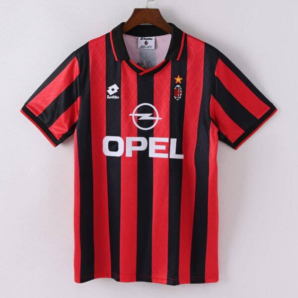 1587bc (433) Retro 1995-1996 AC Milan Home Jersey