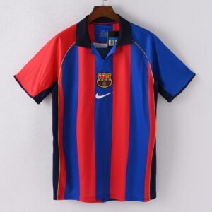 1587bc (435) Retro 2001-2002 Barcelona Home Jersey