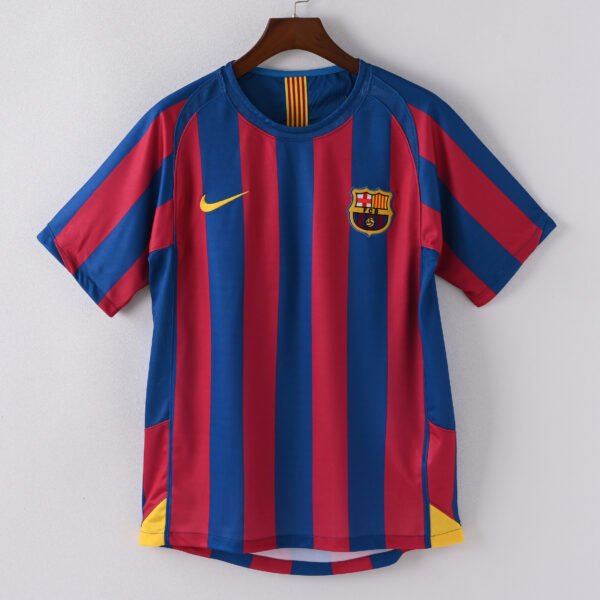 1587bc (456) Retro 2005-2006 Barcelona Home Jersey
