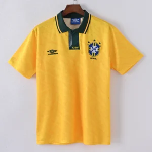 Retro 1991-1993 Brazil Home Jersey