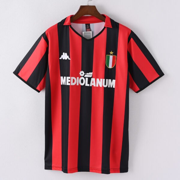 1587bc (467) Retro 1988-1989 AC Milan Home Jersey