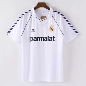1587bc (478) Retro 1986-1987 Real Madrid Home Jersey