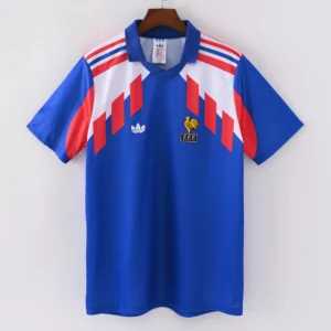 1587bc (500) Retro 1988 France Home Jersey