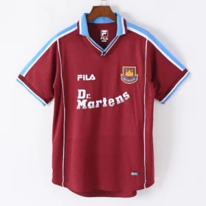 1587bc (521) Retro 1999-2001 West Ham United Home Jersey