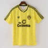 1587bc (549) Retro 1998-1999 Borussia Dortmund Home Jersey