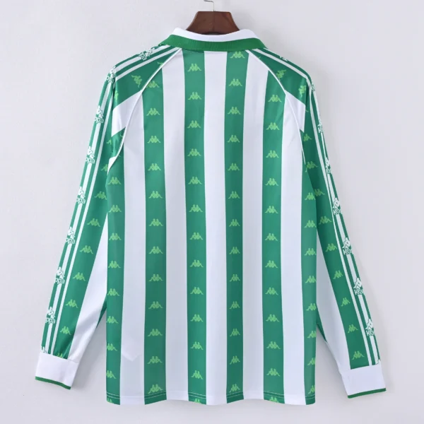 1587bc (55) Retro Long Sleeve 1995-1997 Real Betis Home Jersey