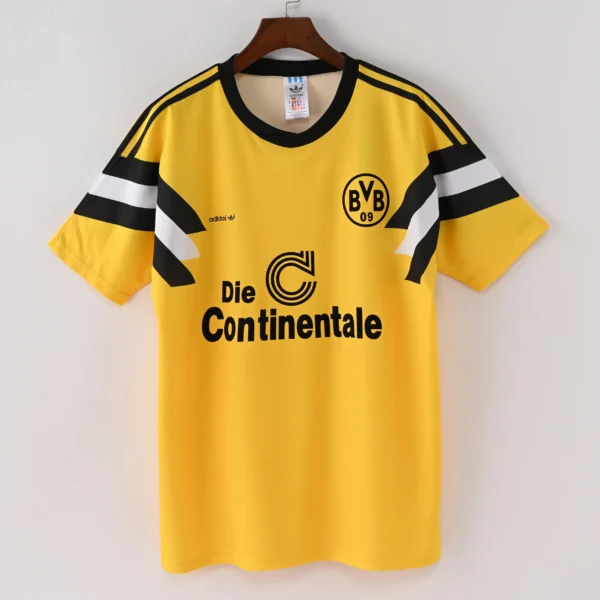 1587bc (552) Retro 1996-1997 Borussia Dortmund Home Jersey