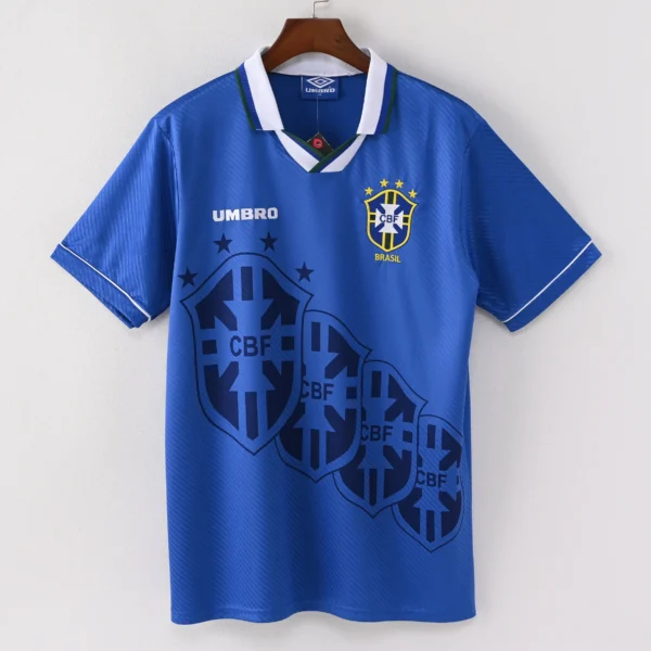 Retro 1994 World Cup Brazil Away Jersey