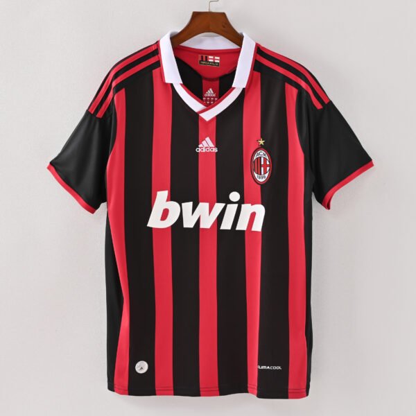 1587bc (592) Retro 2009-2010 AC Milan Home Jersey