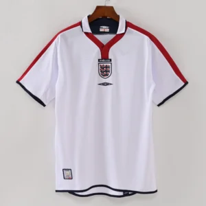 1587bc (621) Retro 2004 England Home Jersey