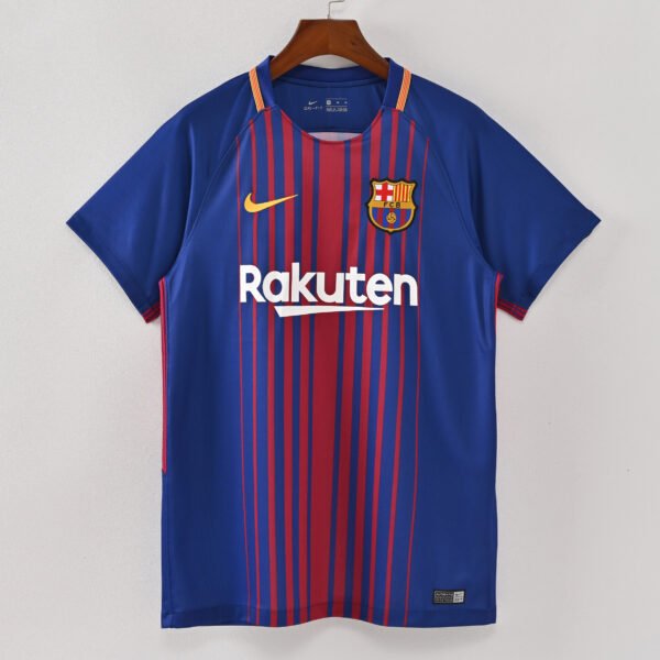 1587bc (628) Retro 2017-2018 Barcelona Home Jersey
