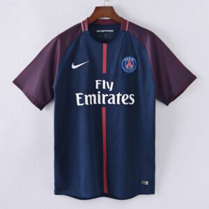 1587bc (63) Retro 2017-2018 PSG Home Jersey